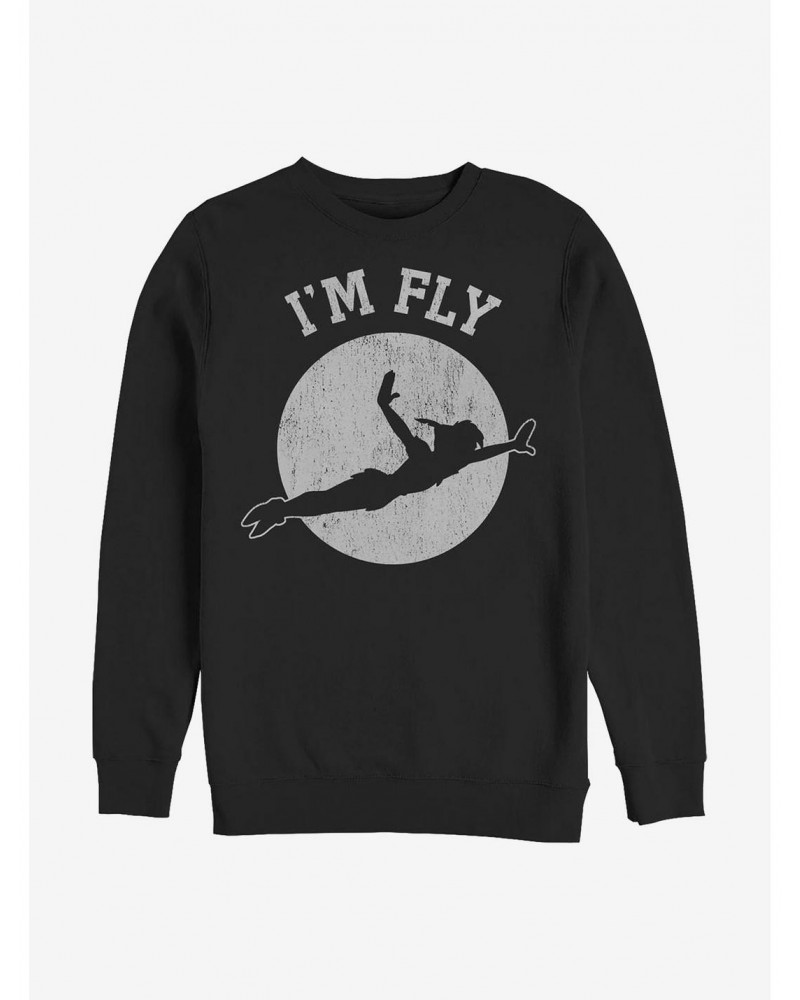 Disney Peter Pan I'm Fly Crew Sweatshirt $15.13 Sweatshirts