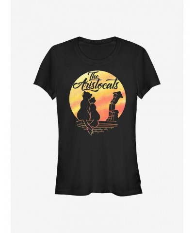 Disney The Aristocats Moon Silhouette Girls T-Shirt $11.95 T-Shirts