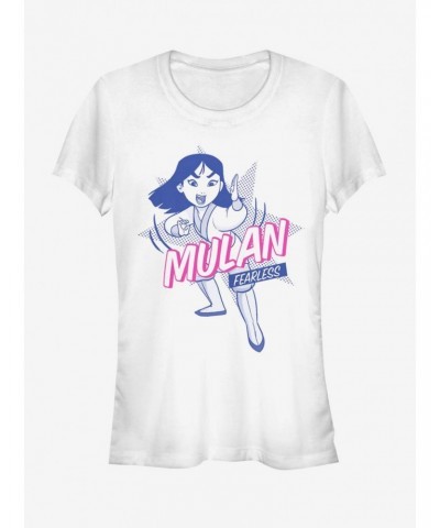 Disney Mulan Fearless Pop Art Girls T-Shirt $8.22 T-Shirts