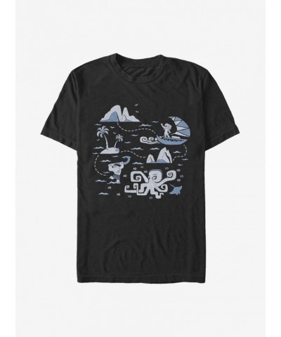 Disney Moana Voyage Collage T-Shirt $7.41 T-Shirts