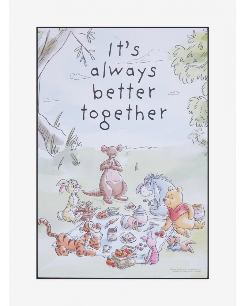 Disney Winnie The Pooh It's Always Better Together Wood Wall Art $6.62 Merchandises