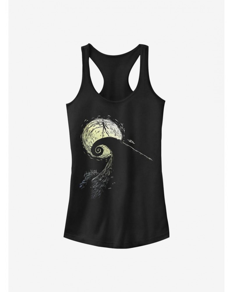 Disney The Nightmare Before Christmas Spiral Hill Jack Girls Tank $9.71 Tanks