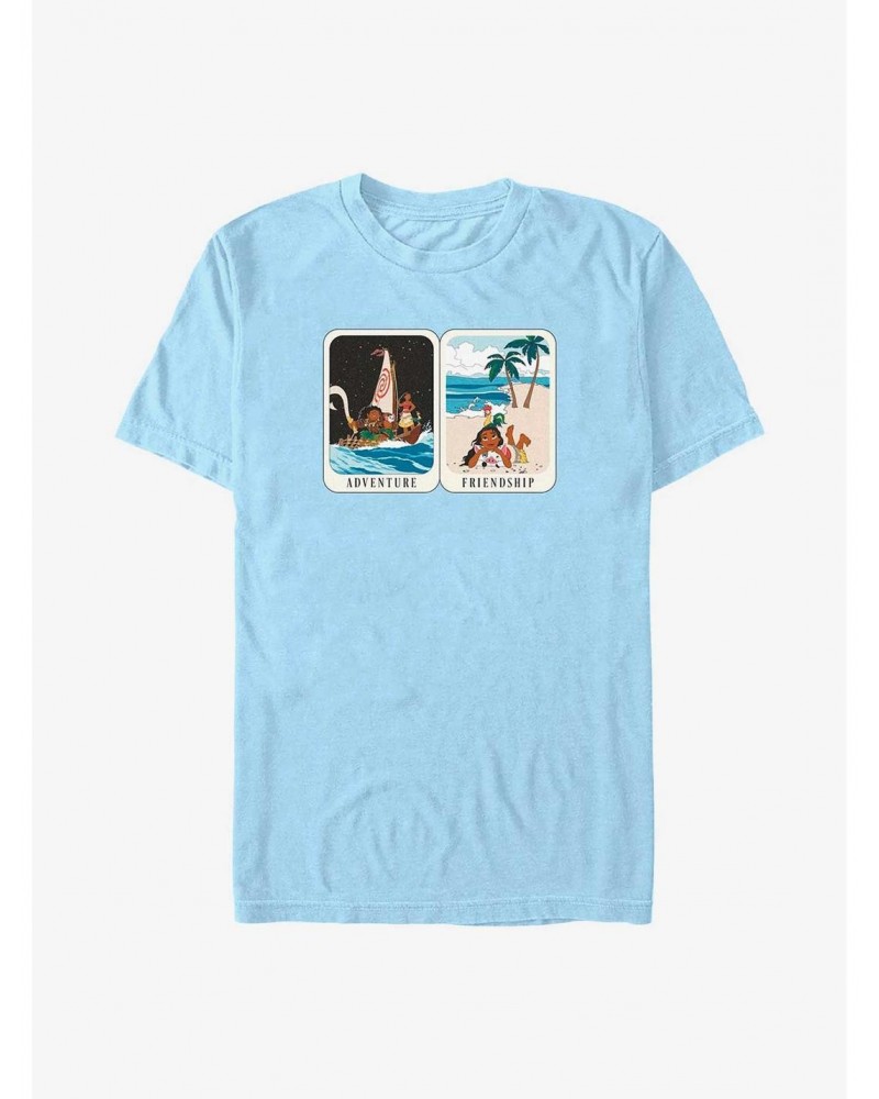 Disney Moana Adventure & Friendship Tarot Card T-Shirt $9.32 T-Shirts