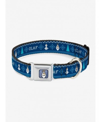 Disney Frozen Olaf Snowflakes Seatbelt Buckle Pet Collar $11.95 Pet Collars