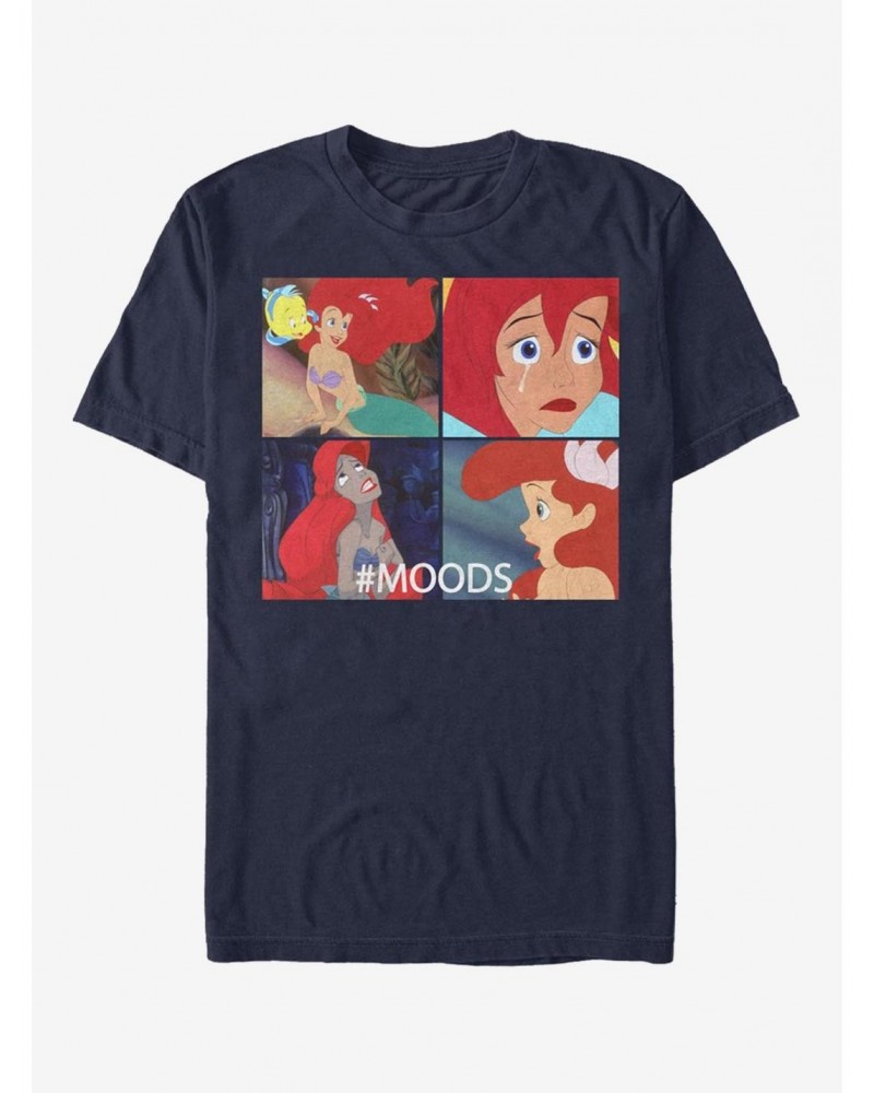 Extra Soft Disney The Little Mermaid Ariel Moods T-Shirt $13.58 T-Shirts