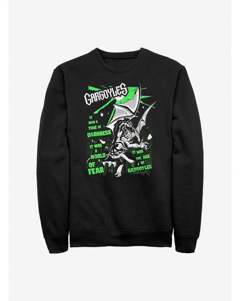 Disney Gargoyles Time Of Darkness Crew Sweatshirt $11.44 Sweatshirts