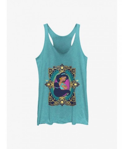 Disney Aladdin Jasmine Badge 30th Anniversary Girls Tanks $7.77 Tanks