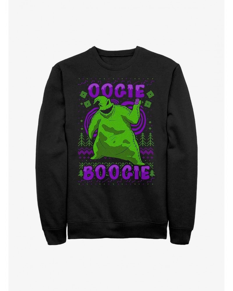 The Nightmare Before Christmas Oogie Boogie Christmas Crew Sweatshirt $14.02 Sweatshirts