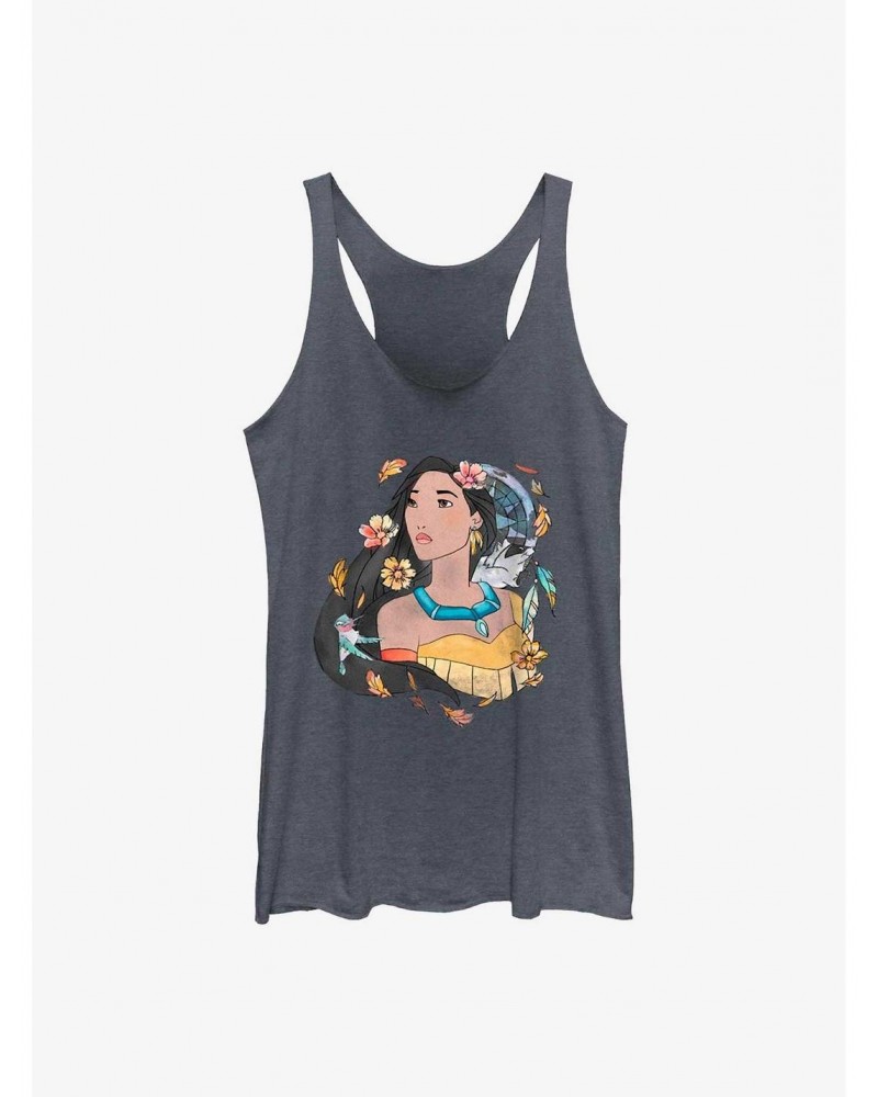 Disney Pocahontas Earth Day Dreamcatcher Sketch Girls Tank $9.07 Tanks