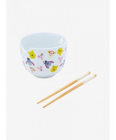 Disney Winnie The Pooh Character Faces Ramen Bowl With Chopsticks $7.36 Chopsticks