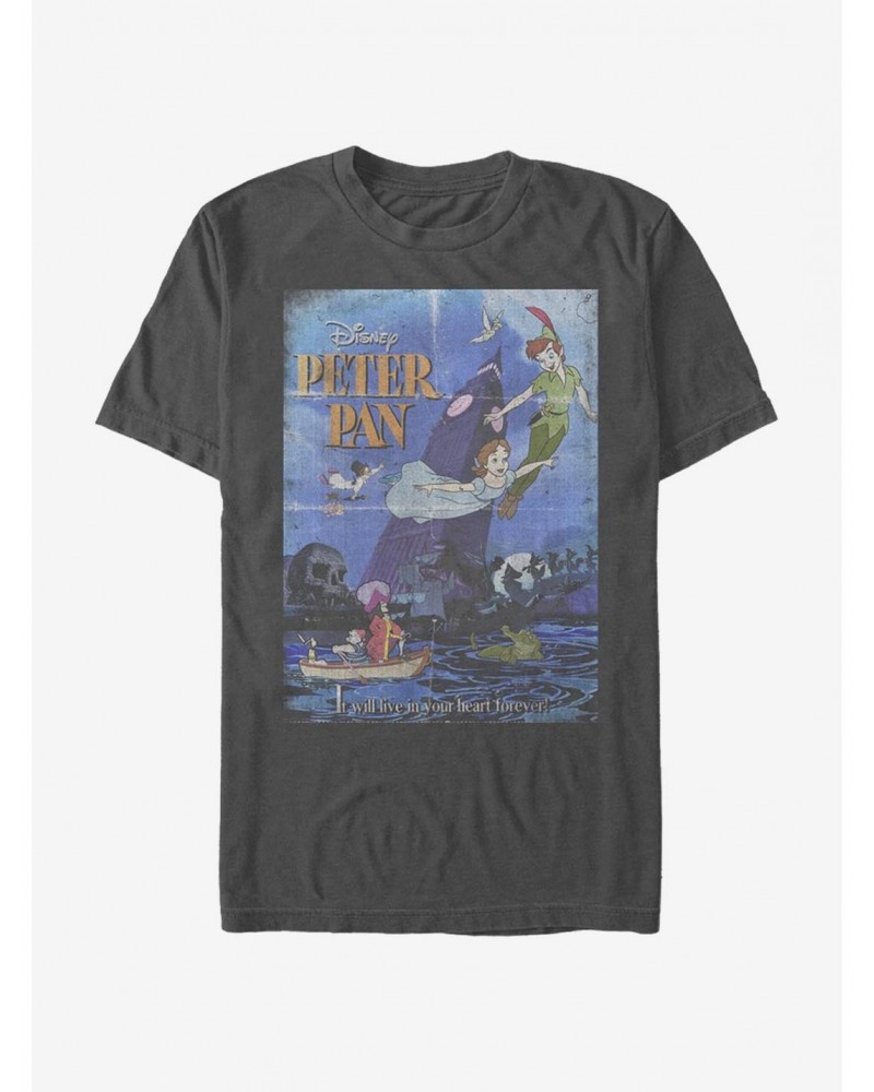 Disney Peter Pan Movie Poster T-Shirt $9.32 T-Shirts