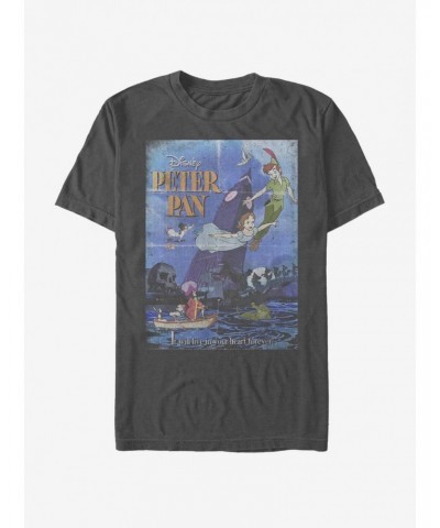 Disney Peter Pan Movie Poster T-Shirt $9.32 T-Shirts