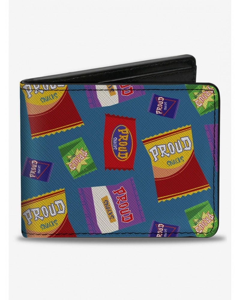 Disney The Proud Family Snacks Scattered Bifold Wallet $9.42 Wallets