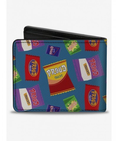 Disney The Proud Family Snacks Scattered Bifold Wallet $9.42 Wallets