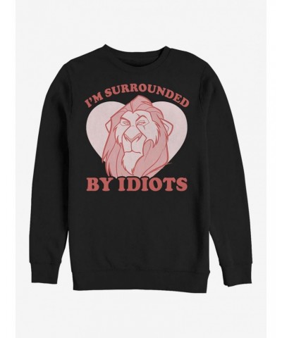 Disney The Lion King Surrounded Valentine Crew Sweatshirt $13.65 Sweatshirts