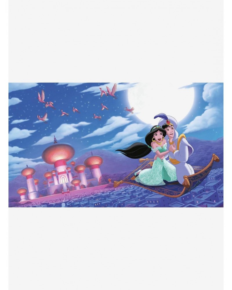 Disney Princess Aladdin 'A Whole New World' Chair Rail Prepasted Mural $55.39 Murals