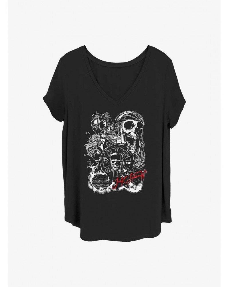 Disney Pirates of the Caribbean Yo Ho Girls T-Shirt Plus Size $14.45 T-Shirts