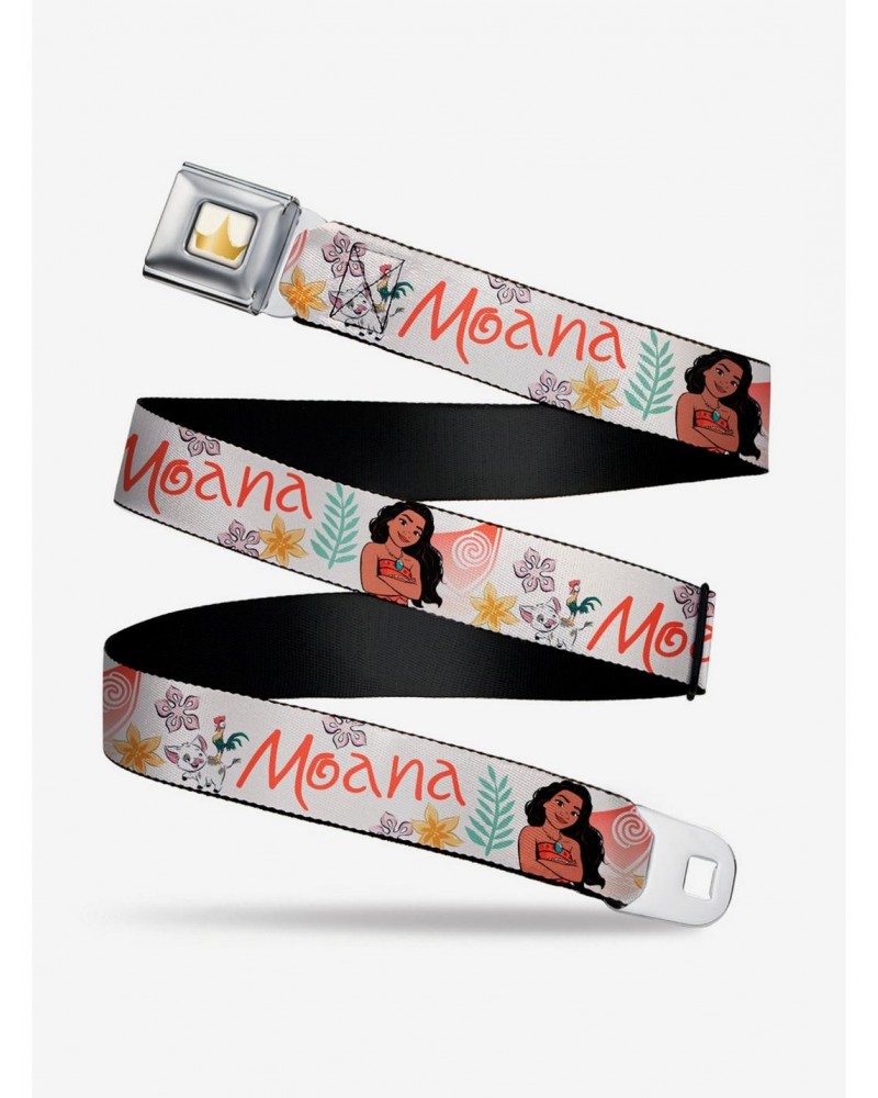 Disney Moana With Pua And Hei Hei Sail Seatbelt Belt $9.21 Belts