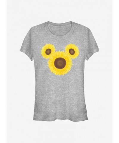 Disney Mickey Mouse Mickey Sunflower Girls T-Shirt $7.72 T-Shirts