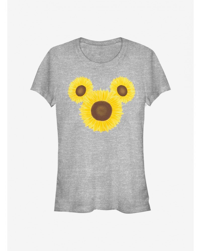 Disney Mickey Mouse Mickey Sunflower Girls T-Shirt $7.72 T-Shirts