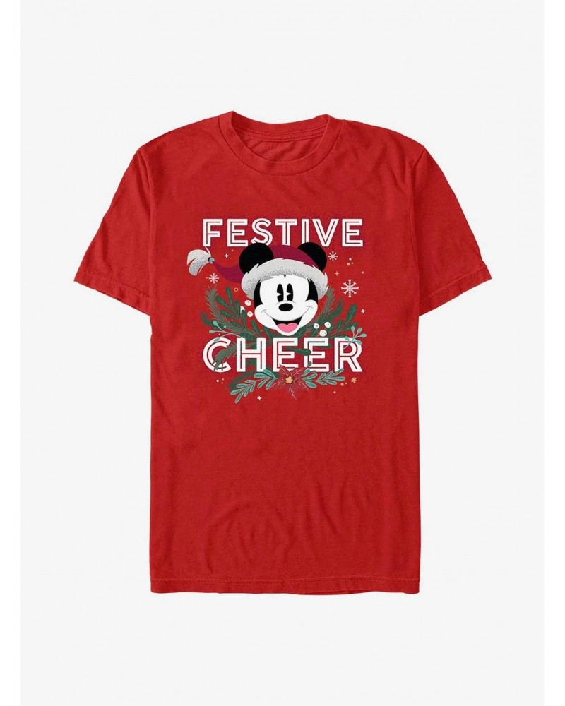 Disney Mickey Mouse Festive Cheer T-Shirt $10.28 T-Shirts