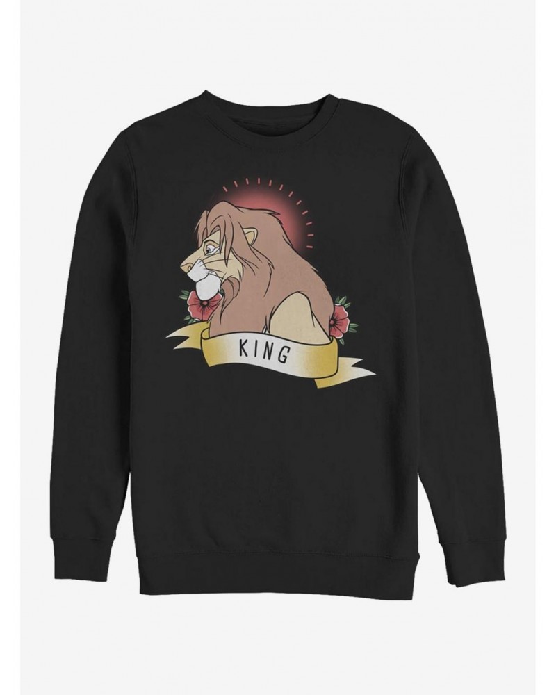 Disney The Lion King King Crew Sweatshirt $16.24 Sweatshirts