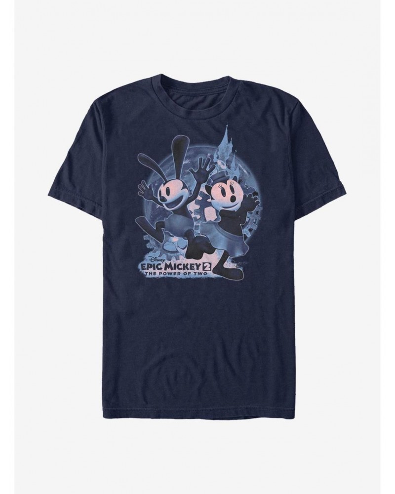 Disney Epic Mickey Oswald And Ortensia Moon T-Shirt $10.52 T-Shirts