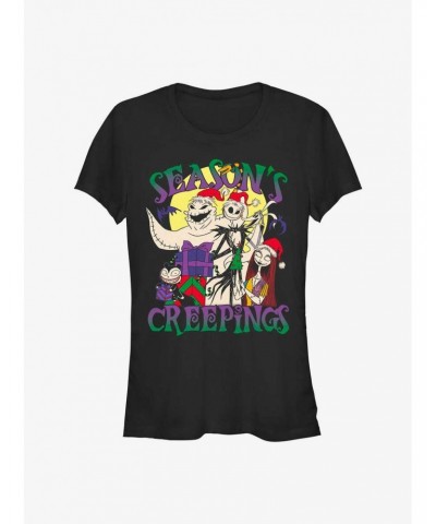 The Nightmare Before Christmas Season's Creepings Girls T-Shirt $9.71 T-Shirts