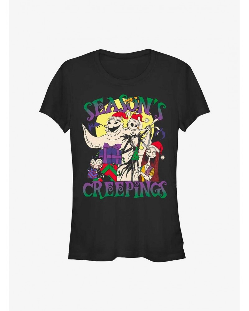 The Nightmare Before Christmas Season's Creepings Girls T-Shirt $9.71 T-Shirts