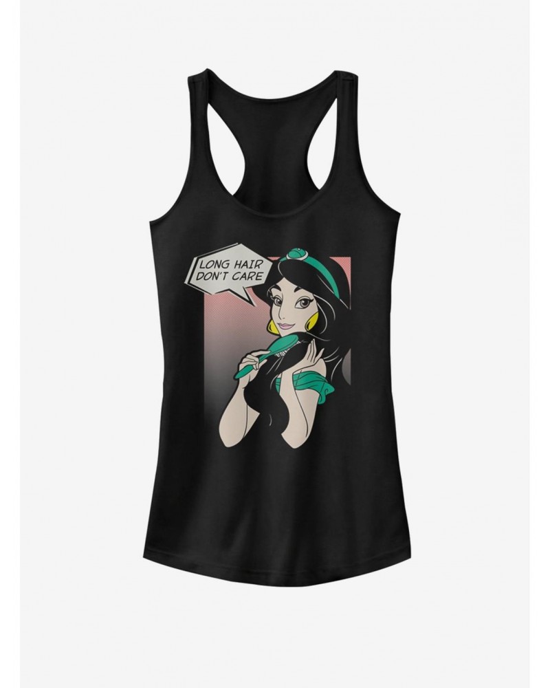 Disney Aladdin Jasmine Long Hair Don't Care Girls Tank $11.95 Tanks