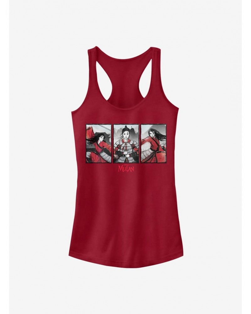 Disney Mulan Live Action Floral Boxed Girls Tank $7.72 Tanks