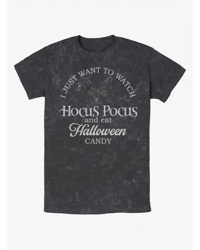 Disney Hocus Pocus Watch Hocus Pocus and Eat Candy Mineral Wash T-Shirt $11.66 T-Shirts