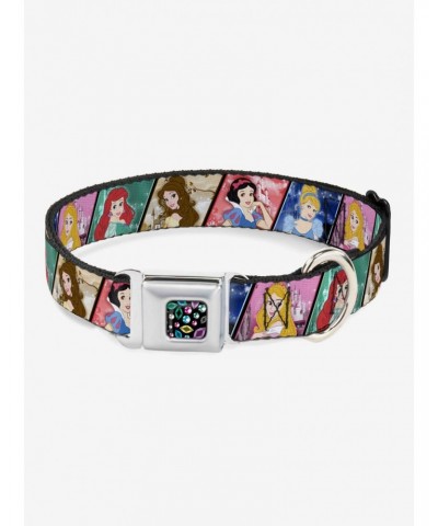 Disney Princess Poses Castle Blocks Seatbelt Buckle Dog Collar $10.71 Pet Collars