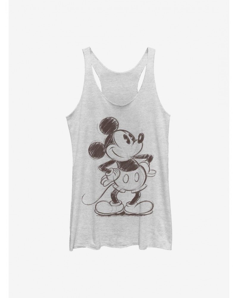 Disney Mickey Mouse Sketch Mickey Girls Tank $8.03 Tanks