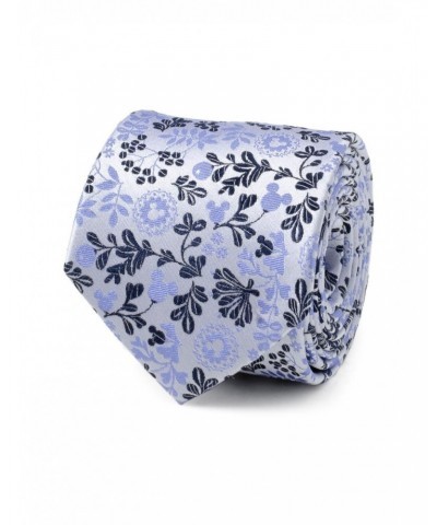 Disney Mickey Mouse Silhouette Floral Blue White Tie $31.95 Ties