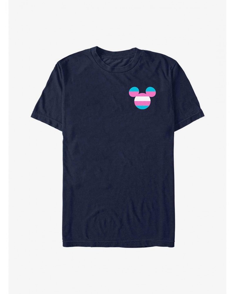 Disney Mickey Mouse Transgender Pride Badge Pride T-Shirt $10.76 T-Shirts