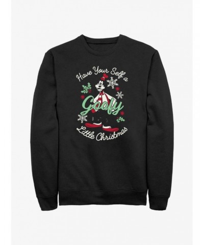 Disney Goofy Little Christmas Black Sweatshirt $11.44 Sweatshirts