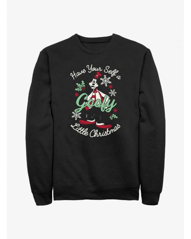 Disney Goofy Little Christmas Black Sweatshirt $11.44 Sweatshirts