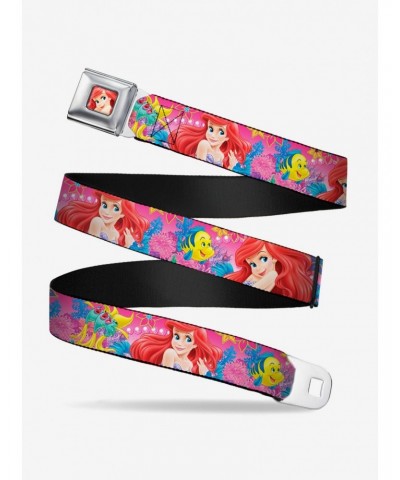 Disney The Little Mermaid Ariel Flounder And Fish Trio Seatbelt Belt $8.96 Belts