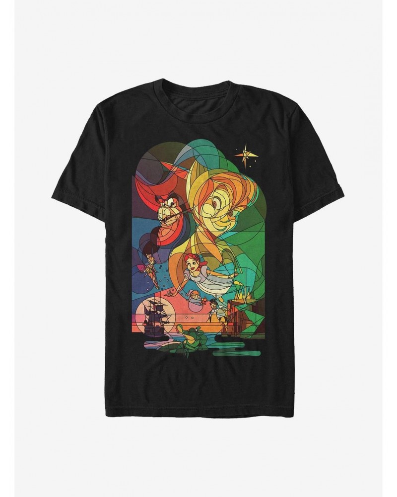 Disney Peter Pan Stained Glass T-Shirt $11.47 T-Shirts