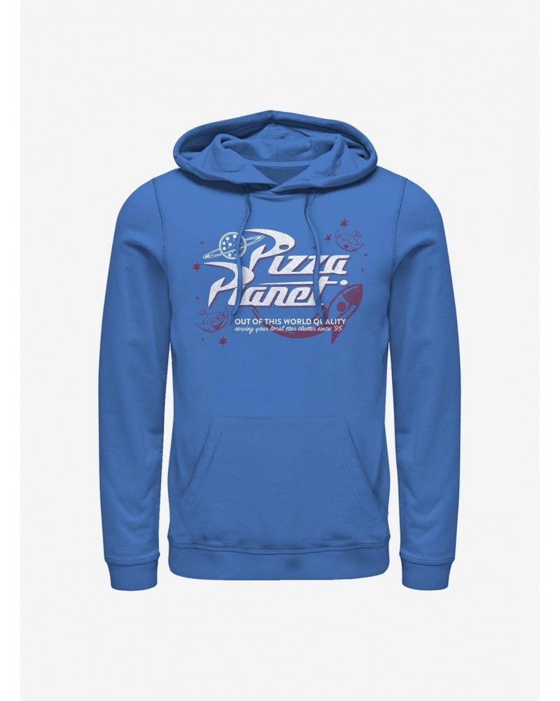 Disney Pixar Toy Story Retro Pizza Planet Hoodie $14.37 Hoodies