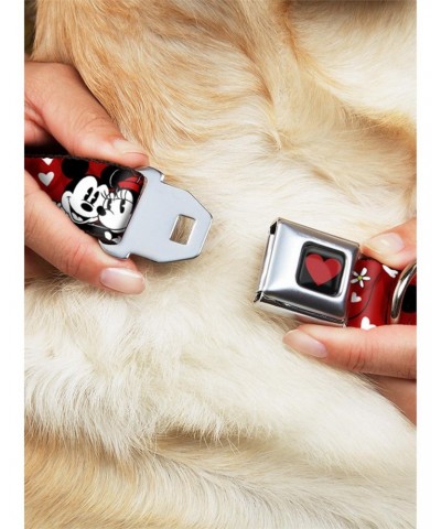 Disney Mickey Mouse Minnie Hugs Kisses Poses Seatbelt Buckle Dog Collar $10.46 Pet Collars