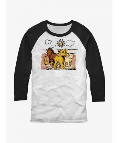 Disney The Lion King Live Action Hakuna Group Raglan T-Shirt $12.72 T-Shirts