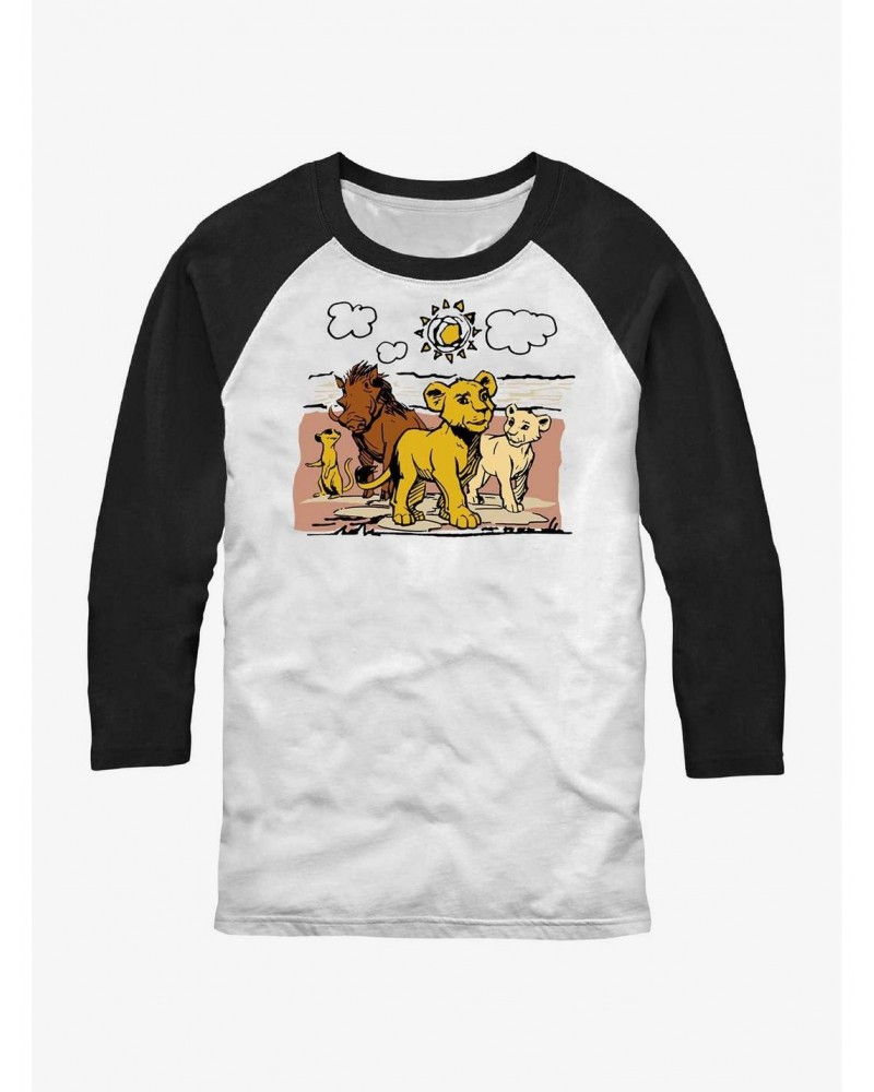 Disney The Lion King Live Action Hakuna Group Raglan T-Shirt $12.72 T-Shirts