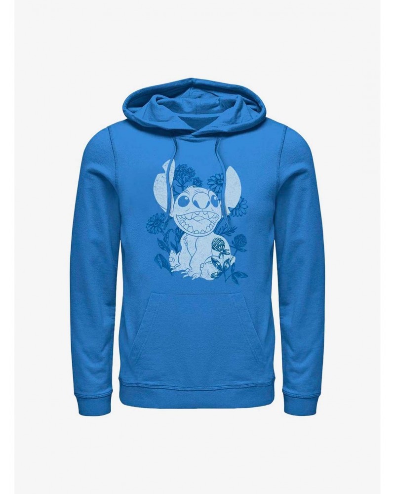 Disney Lilo & Stitch Floral Sketch Hoodie $21.55 Hoodies