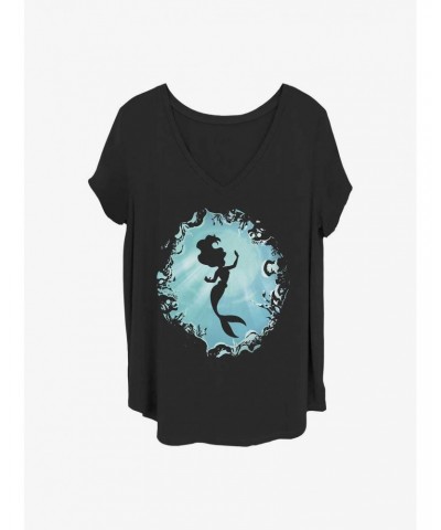 Disney The Little Mermaid Ariel's Grotto Girls T-Shirt Plus Size $12.43 T-Shirts