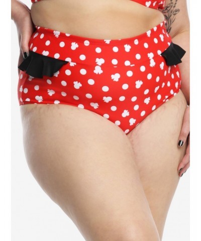 Disney Minnie Mouse Ruffled High-Waisted Swim Bottoms Plus Size $6.24 Bottoms