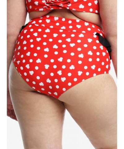 Disney Minnie Mouse Ruffled High-Waisted Swim Bottoms Plus Size $6.24 Bottoms