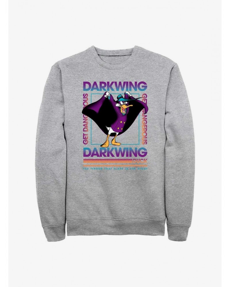 Disney Darkwing Duck Darkwing Box Sweatshirt $17.71 Sweatshirts