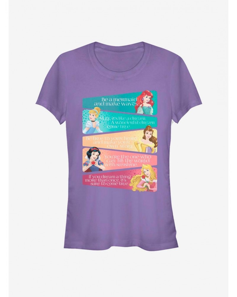 Disney Princess Classic Princess Adjectives Girls T-Shirt $12.45 T-Shirts